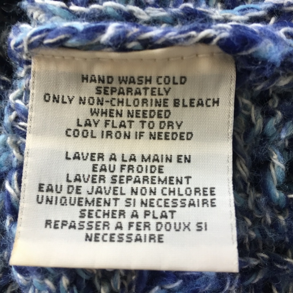 Denim & Supply Blue Marled Pullover Sweater M - Picture 8 of 8